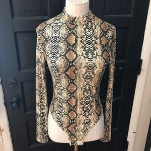 Boutique Snake Print Bodysuit
